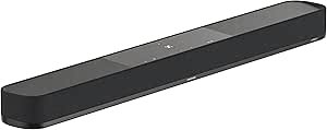 Sennheiser AMBEO Soundbar Plus for TV and Music with Immersive 3D Surround Sound, Virtual 7.1.4 Speaker Setup, Built-in Dual Subwoofers, Advanced Streaming Connectivity, Night Mode, Black