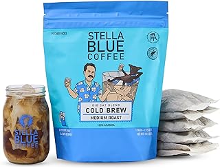 STELLA BLUE Fresh Cold Brew Coffee | Big Cat Blend | 100% Arabica MEDIUM Roast | Enriching Caramel & Hazelnut Notes & Swee...