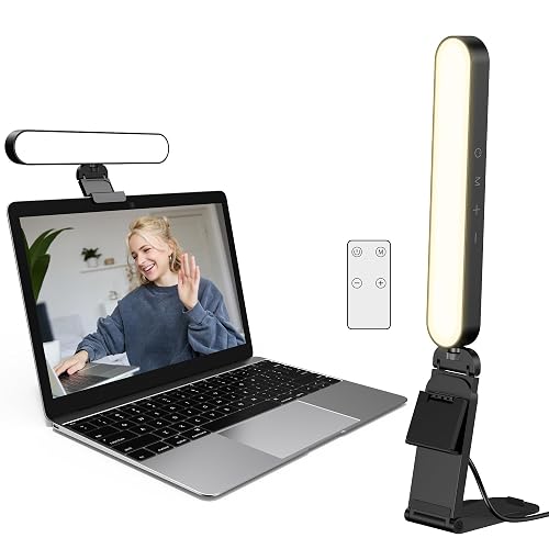 InnoGear Video Conference Light, On-Camera Video Lights for Monitor Desk LED Streaming Lighting with Remote and Touch Control Selfie Zoom Lighting for Computer Webcam Laptop Podcast, Recording - On-Camera Kit
