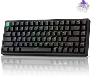 Keychron K2 HE Rapid Trigger Wireless Magnetic Custom Keyboard | Hall Effect Gateron Double-Rail Magnetic Switch, QMK 2.4 GHz Bluetooth 5.2 RGB Compatible with Mac Windows Linux - Aluminum