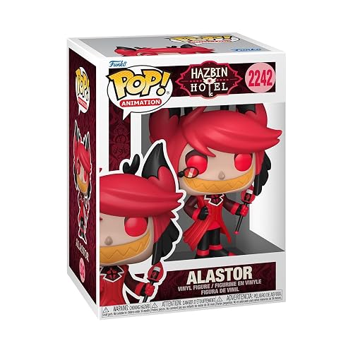 Funko Pop! Animation: Hazbin Hotel - Alastor - 1/6 Odds for Rare Chase Variant - Collectable Vinyl Figure - Gift Idea - Official Merchandise - Toys for Kids & Adults - Animation Fans