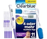 Clearblue Ovulationstest Fortschrittlich und Digital und Schwangerschaftstest – für doppelte Chancen, schwanger zu werden, 10 + 1 Tests