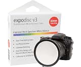 ExpoDisc v3 Professional White Balance Filter (82mm) | perfect white balance in 15 seconds — simply hold over your lens and set custom WB