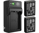 BM Premium 2-Pack of LP-E10 Batteries and Battery Charger for Canon EOS Rebel T3, T5, T6, T7, T100, Kiss X50, Kiss X70, EOS 1100D, EOS 1200D, EOS 1300D, EOS 2000D, EOS 4000D Cameras