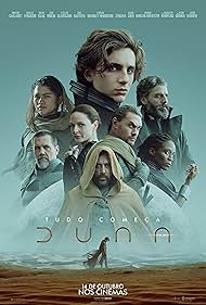 Javier Bardem, Josh Brolin, Rebecca Ferguson, Jason Momoa, Sharon Duncan-Brewster, Oscar Isaac, Timothée Chalamet, and Zendaya in Duna (2021)