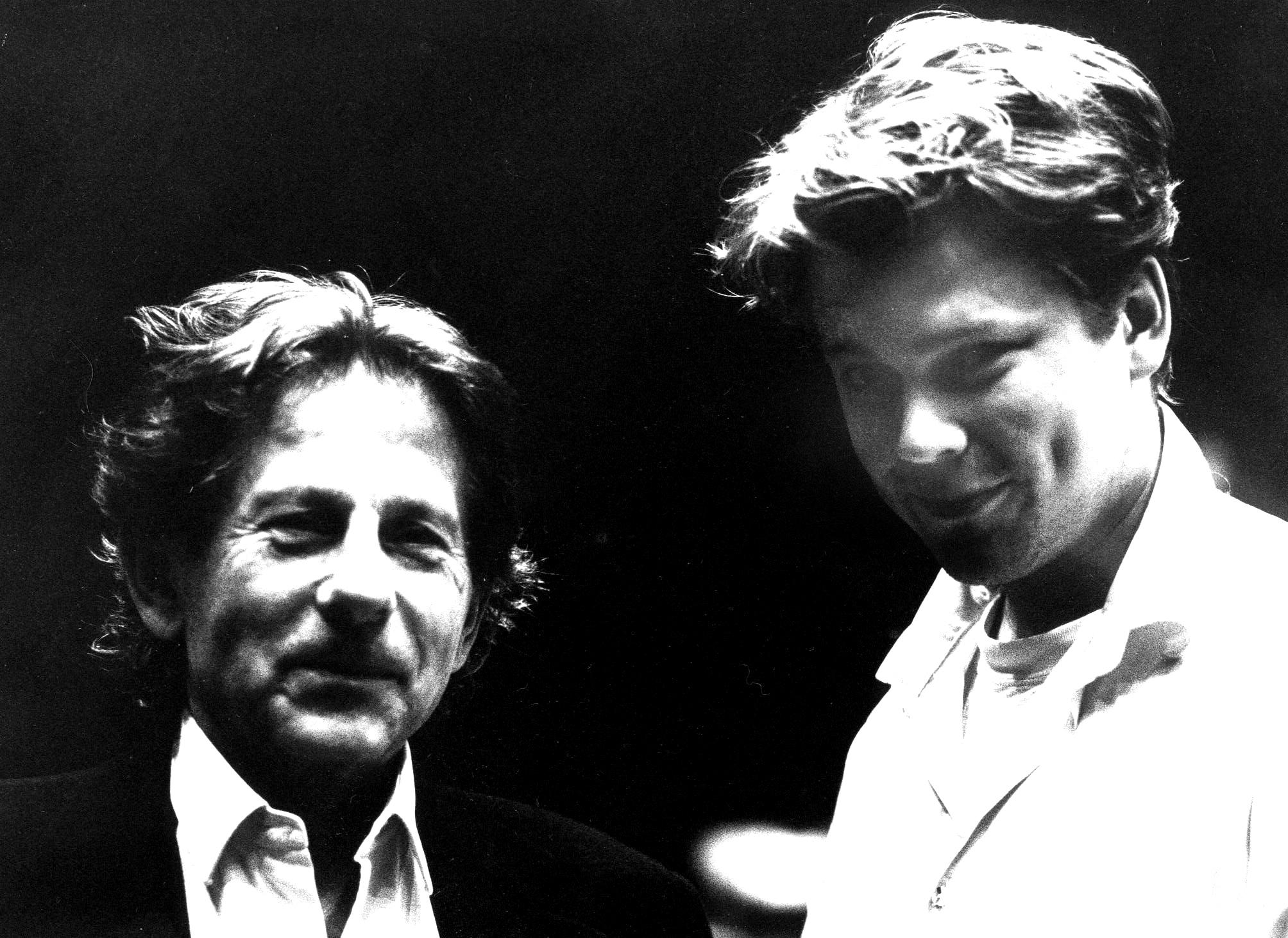 Roman Polanski and Laurits Munch-Petersen as Roman was a guest teacher at The Danish Film School in 1999