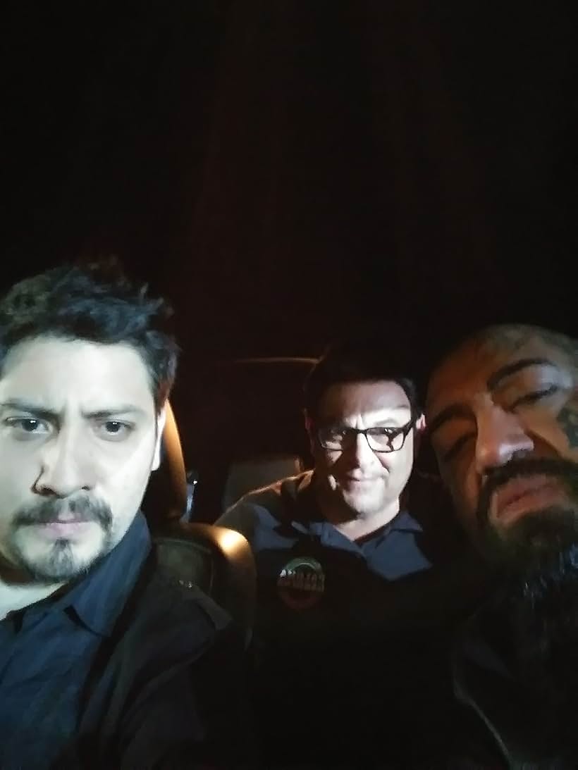 Michael Saquella, Derek Solorsano, and Michael Ochotorena in El Coyote (2019)