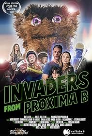 Jeremiah Birkett, Sarah Lassez, Richard Riehle, Ward Roberts, Aaron Gaffey, Samantha Sloyan, Jhey Castles, Travis Betz, Mike C. Nelson, and Bo Roberts in Invaders from Proxima B (2023)