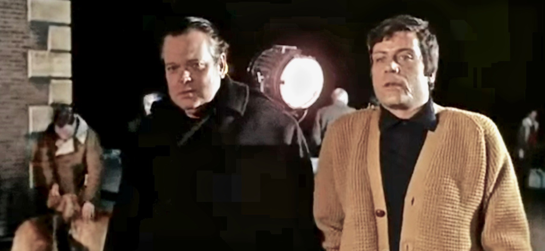 Orson Welles and Oliver Reed in I'll Never Forget What's'isname (1967)