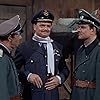 Bob Crane, Bernard Fox, and Larry Hovis in Hogan's Heroes (1965)