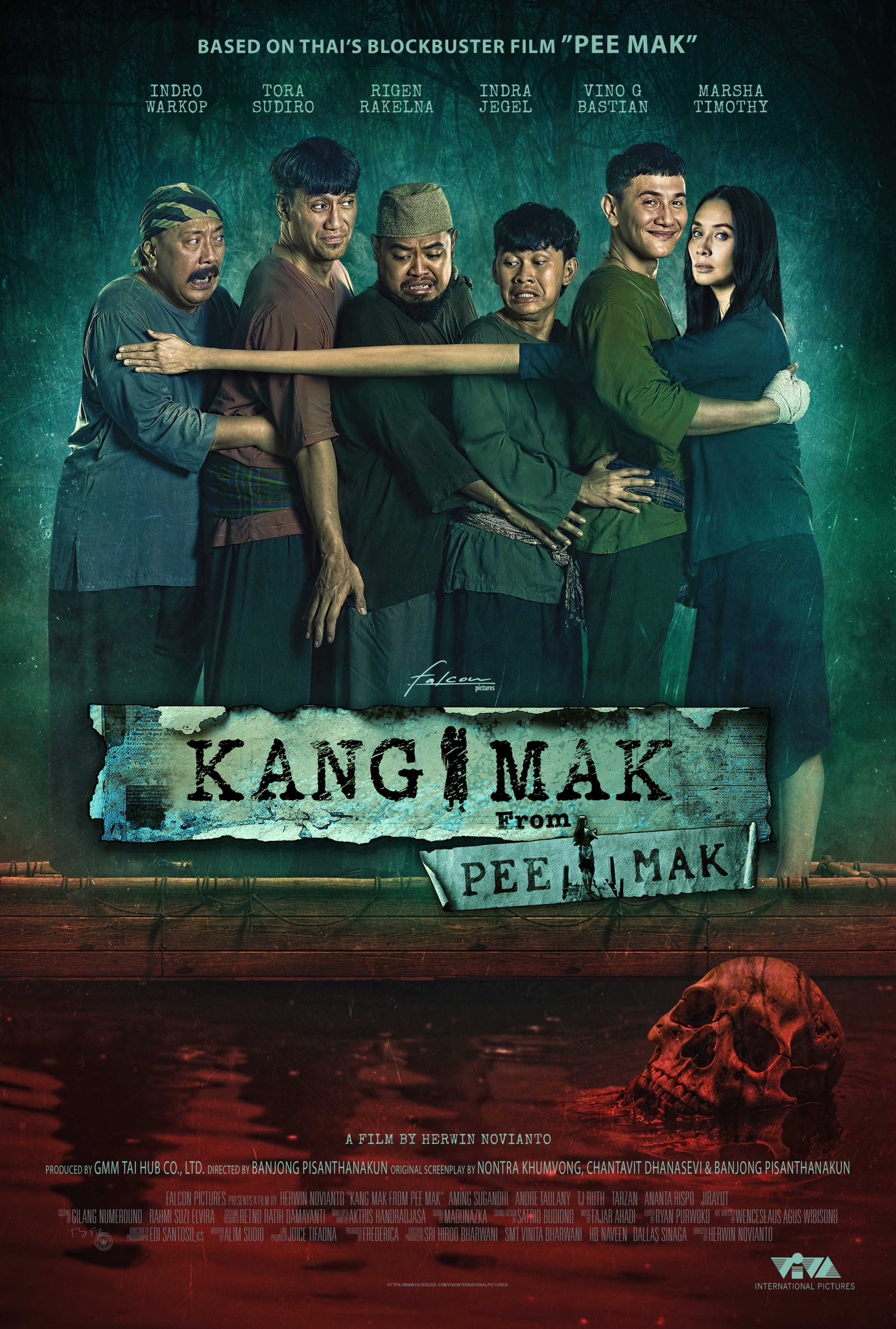 Rigen Rakelna, Tora Sudiro, Indro Warkop, Vino G. Bastian, Marsha Timothy, and Indra Jegel in Kang Mak (2024)