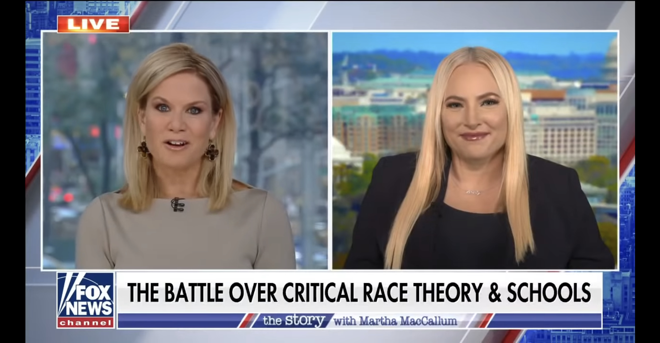 Martha MacCallum and Meghan McCain in Meghan McCain (2021)