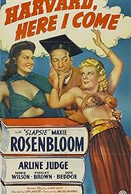 Stanley Brown, Arline Judge, and Maxie Rosenbloom in Harvard, Here I Come! (1941)