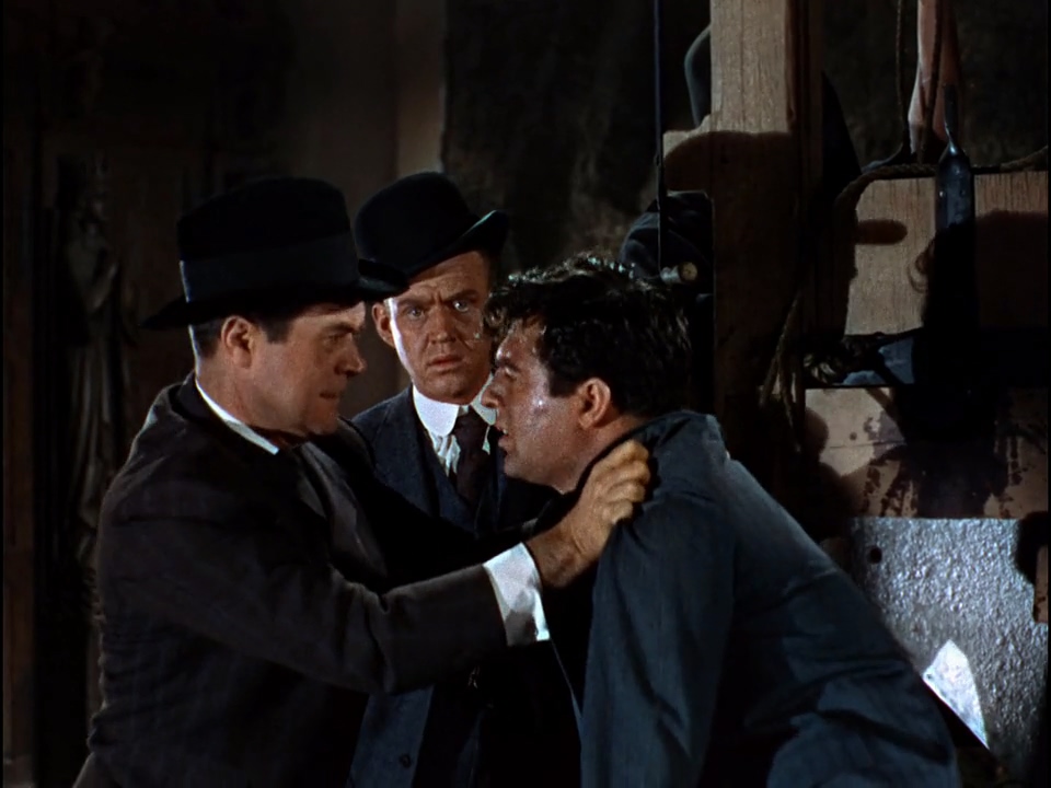 Dabbs Greer, Frank Lovejoy, and Paul Picerni in House of Wax (1953)