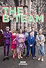 Gerard McCabe, Stella McCusker, Shane Convery, Eimear Bailie, Libby McBride, Oisín Ó Colemáin, and Jo Donnelly in The B-Team (2024)