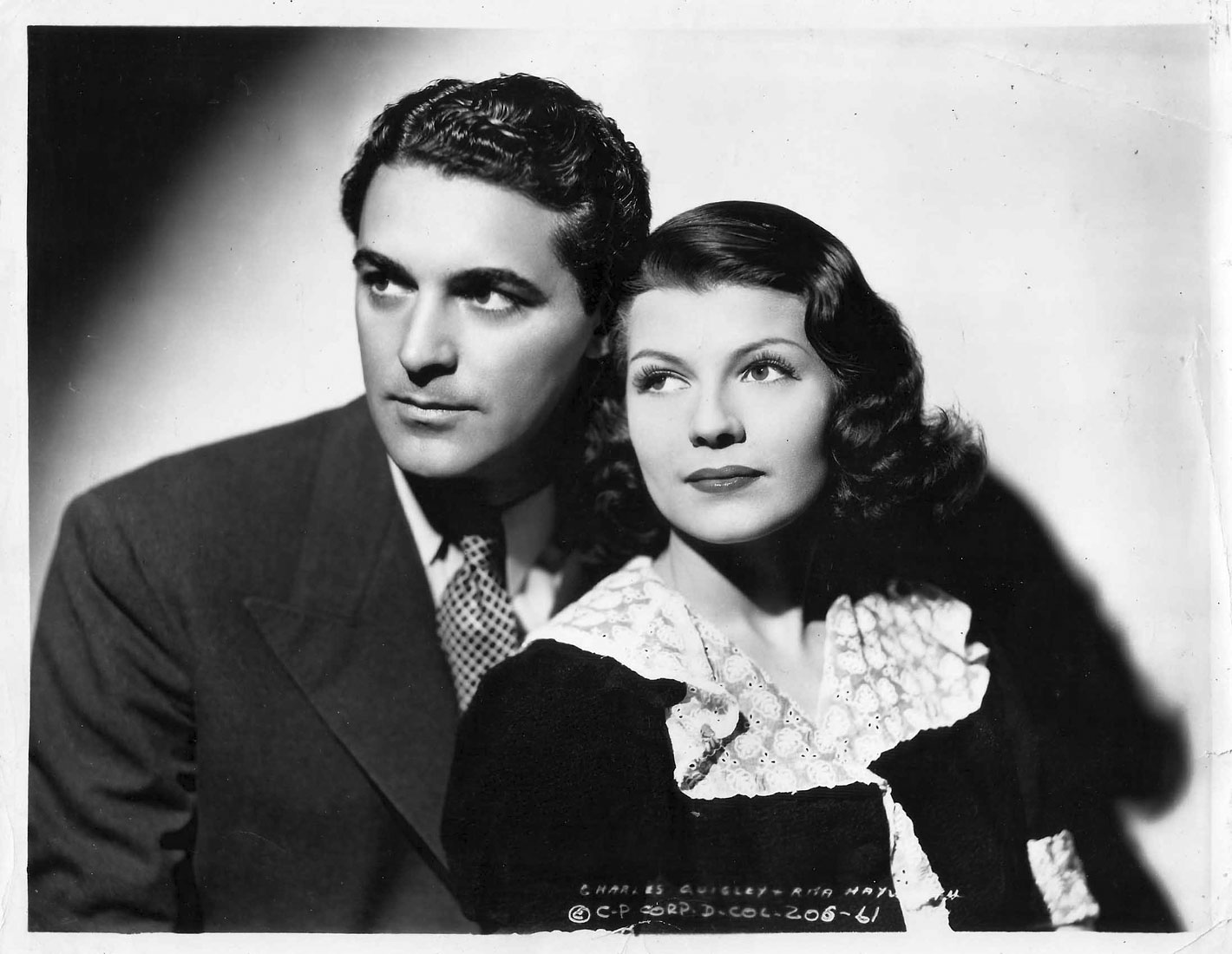 Rita Hayworth and Charles Quigley in The Shadow (1937)