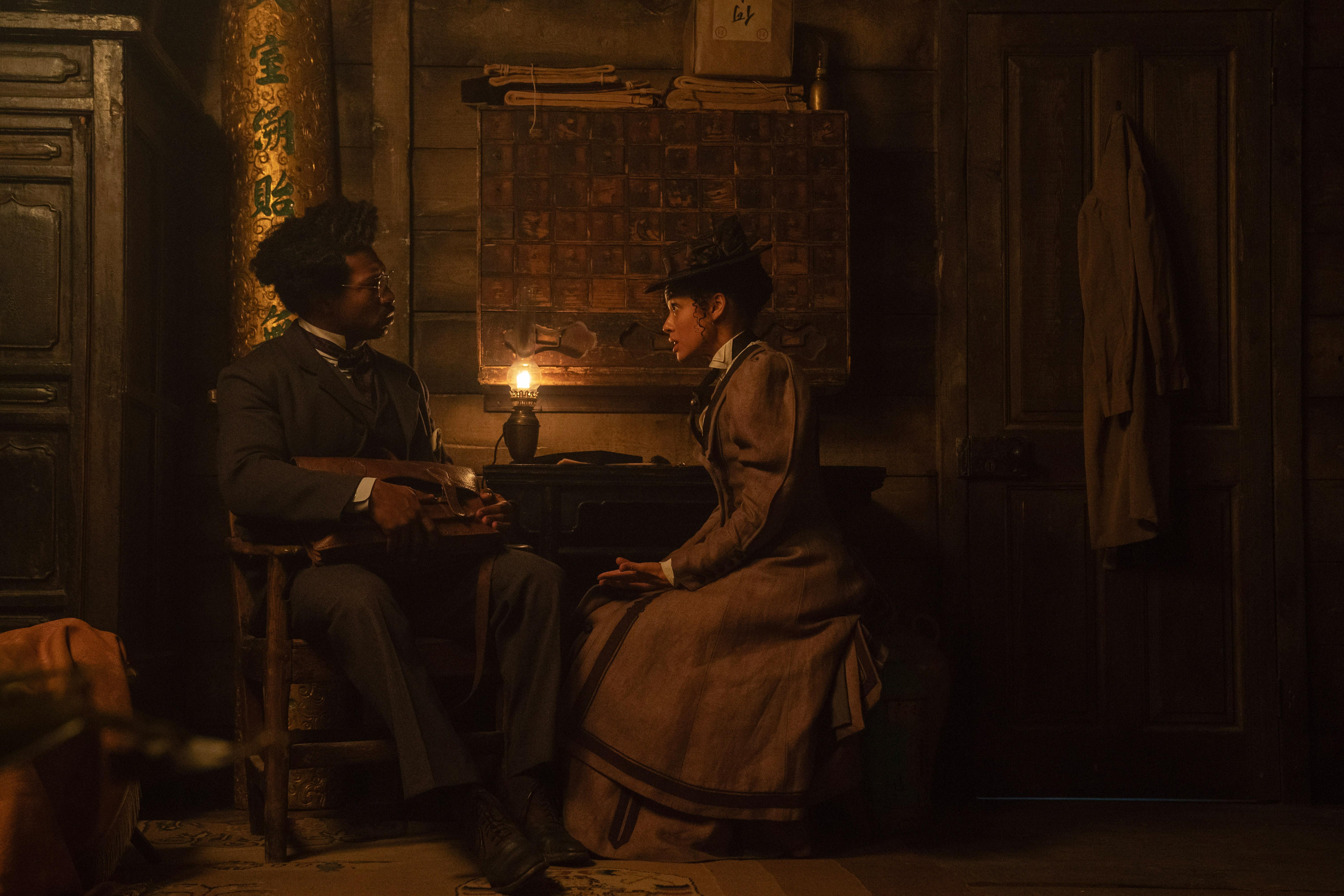 Gugu Mbatha-Raw and Jonathan Majors in 1893 (2023)