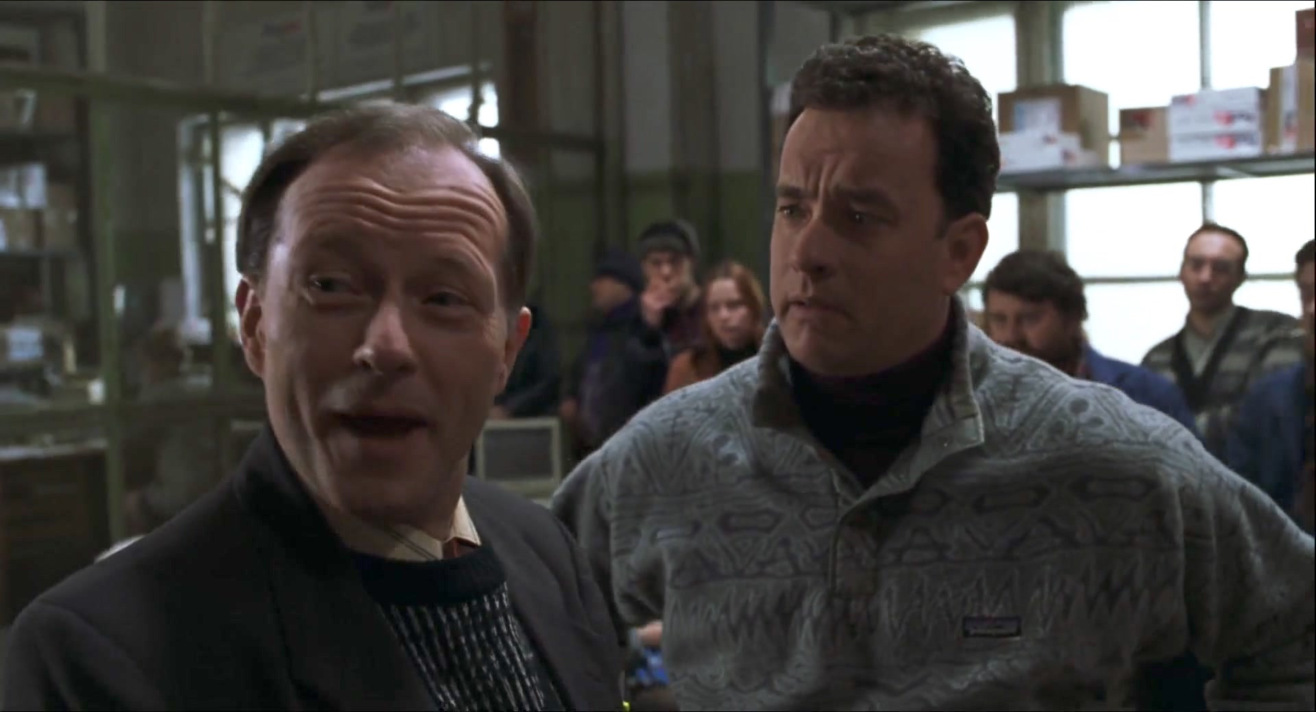 Tom Hanks and Peter Von Berg in Cast Away (2000)