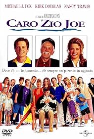 Kirk Douglas, Michael J. Fox, Kirsten Dunst, Bob Balaban, Ed Begley Jr., Nancy Travis, Olivia d'Abo, Sean Babb, Jere Burns, Colleen Camp, Siobhan Fallon Hogan, Phil Hartman, Joyce Hyser, Jonathan Lynn, Mary Ellen Trainor, and Lisa Bradley in Caro zio Joe (1994)