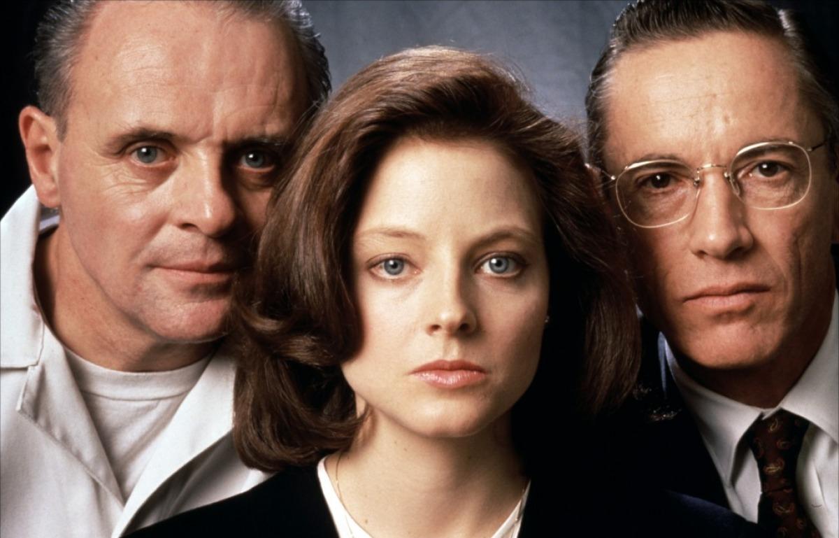 Jodie Foster, Anthony Hopkins, and Scott Glenn in El silencio de los inocentes (1991)