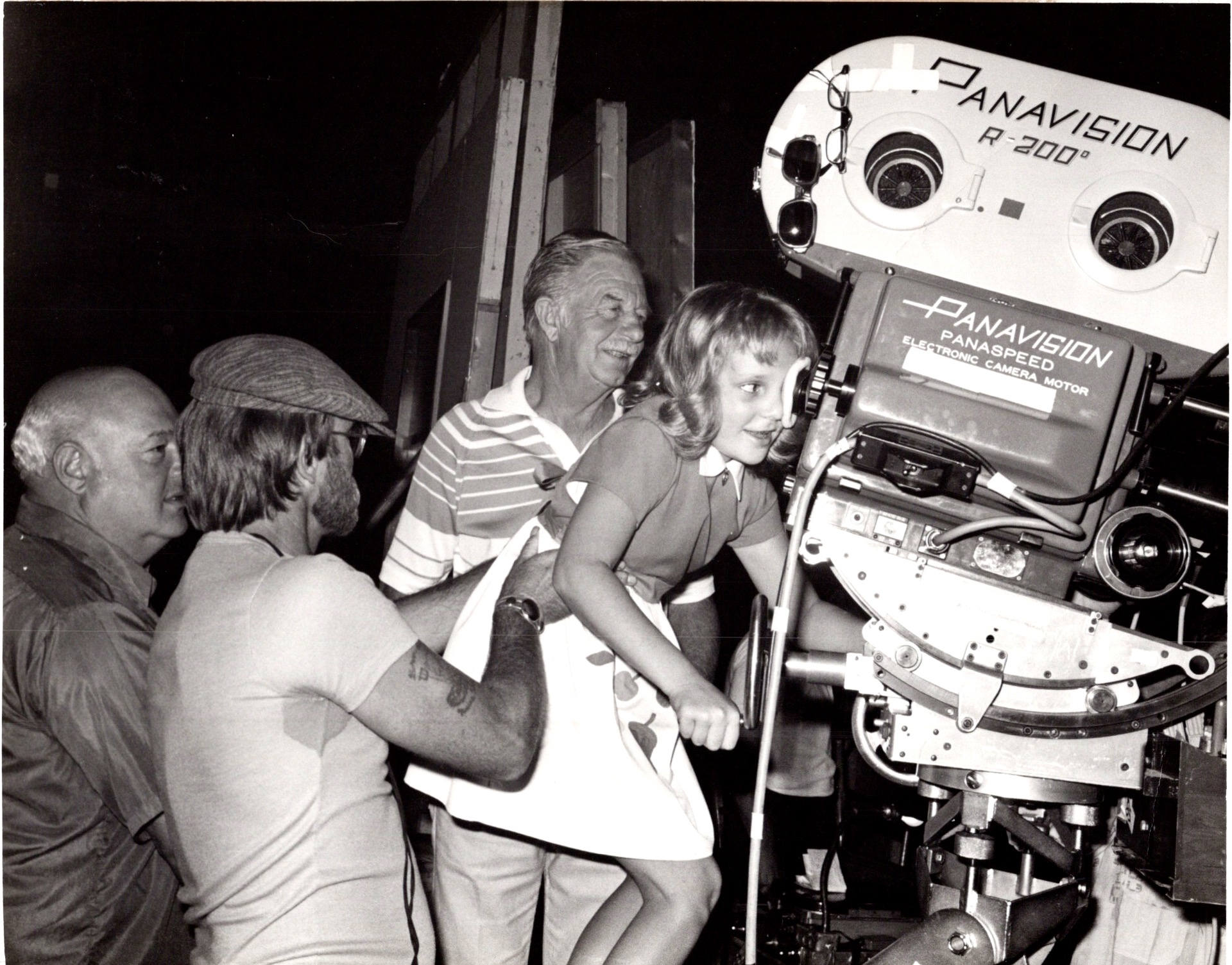 1974 - "Police Story" Kelly Learman with cinematographer Emmett Bergholz, Don Marshall, Bob Gainer