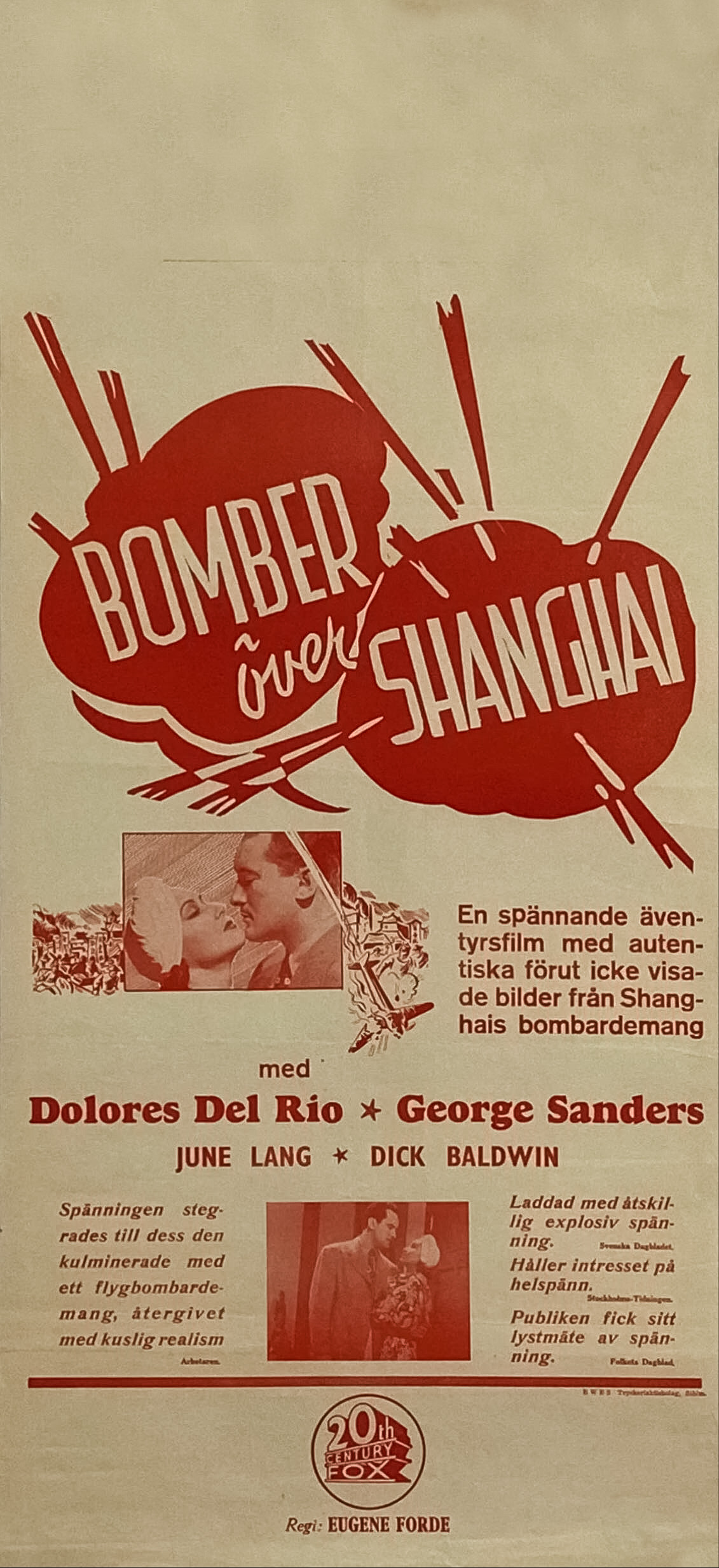 George Sanders and Dolores Del Río in International Settlement (1938)