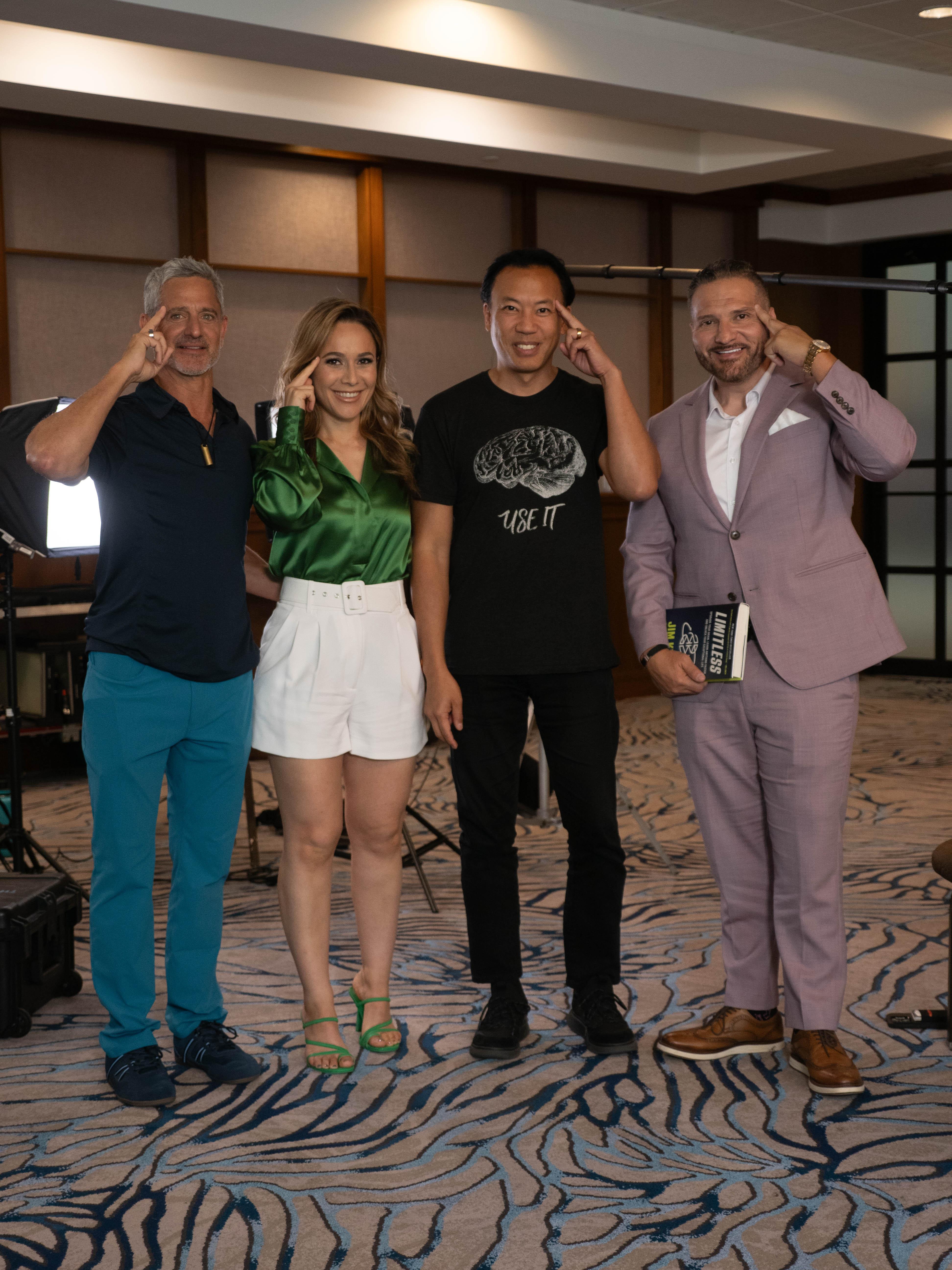 Jim Kwik, Tereza Hakobyan-Lolli, and Anthony Lolli