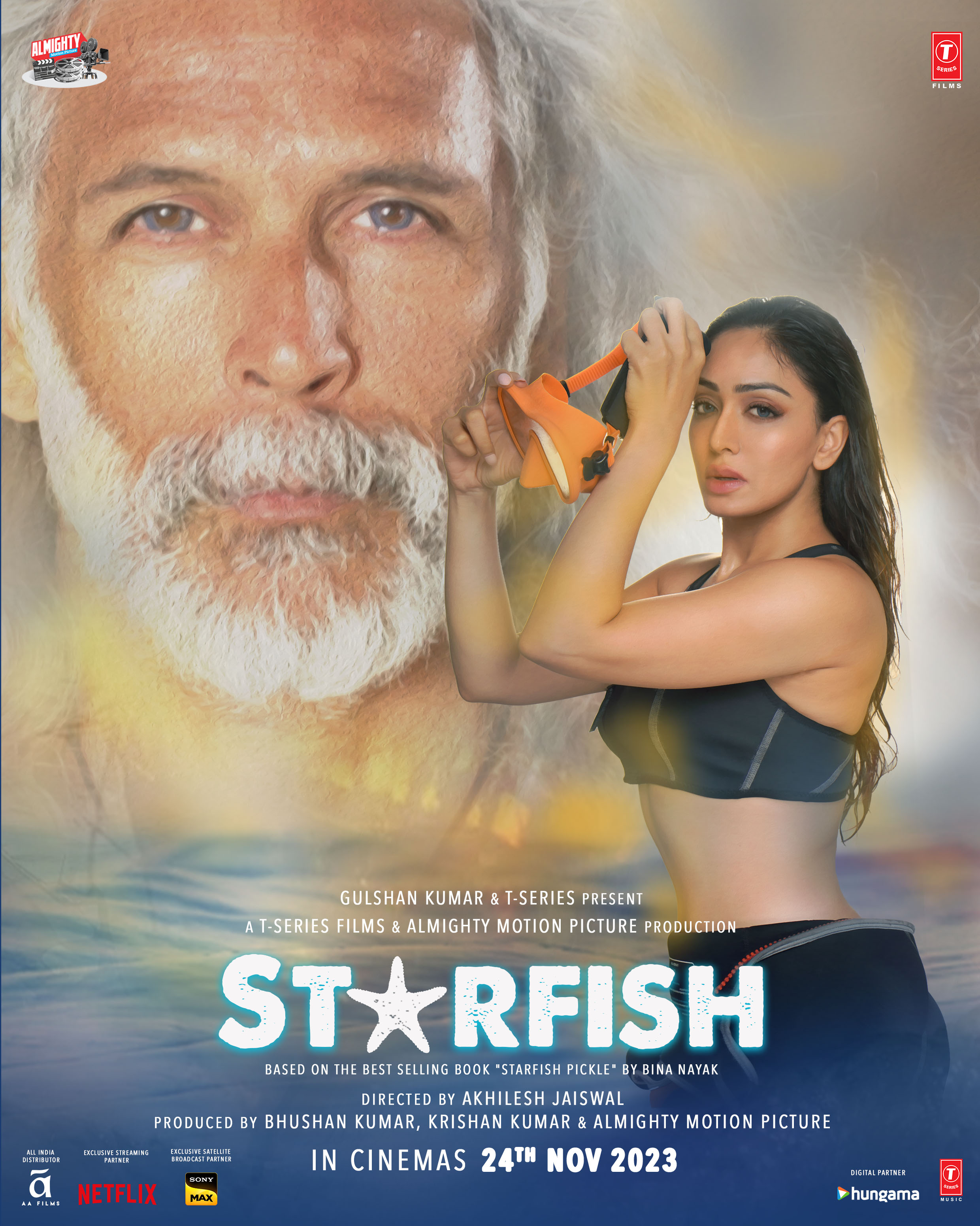 Milind Soman and Khushali Kumar in Starfish (2023)