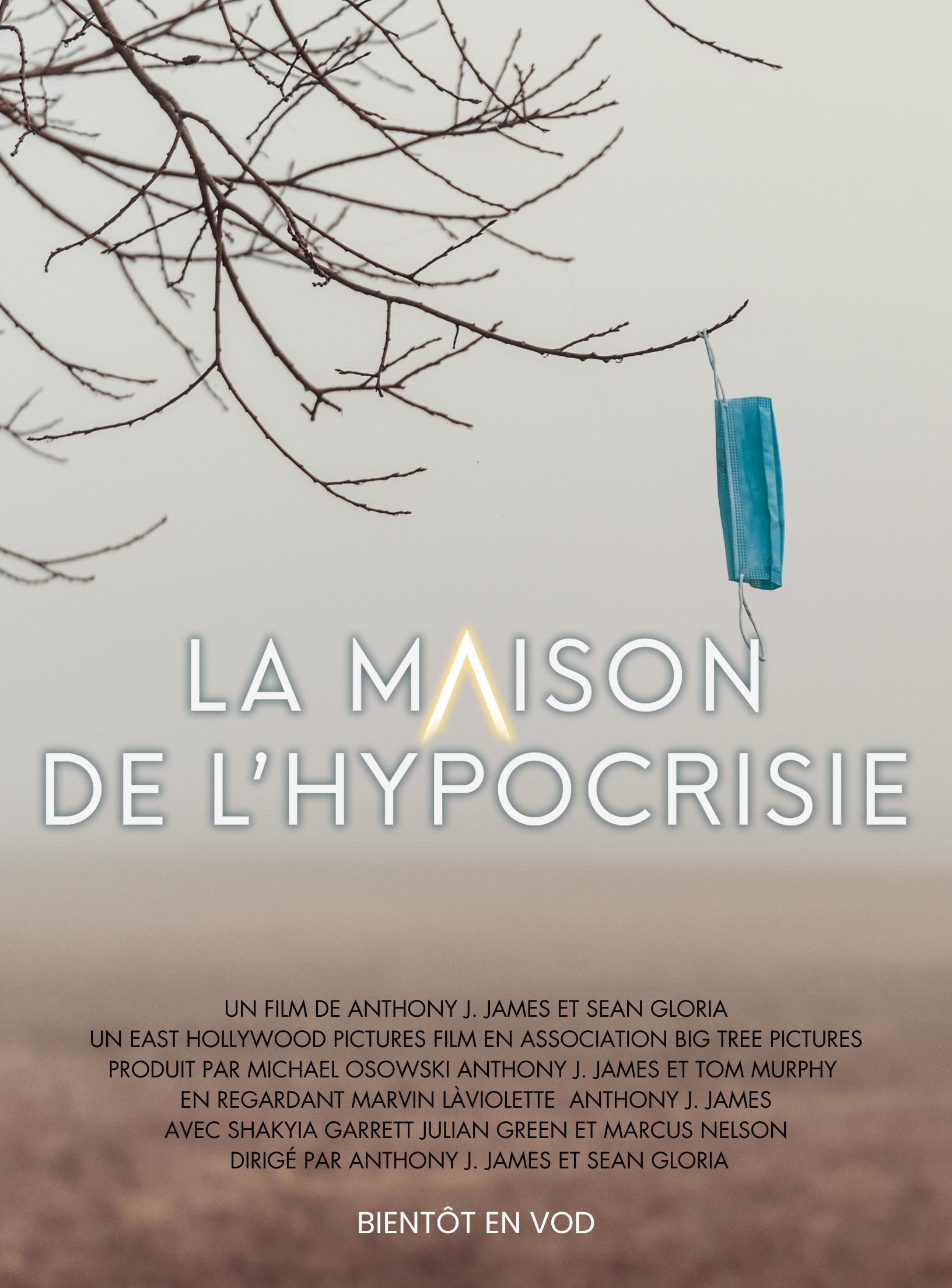 Marcus Nelson, Sean Michael Gloria, Anthony J. James, Marvin LaViolette, Siddharth Pakkam Seshadry, and Julian Green in La maison de l'hypocrisie (2022)