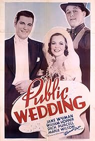 William Hopper, Dick Purcell, and Jane Wyman in Public Wedding (1937)