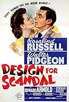 Walter Pidgeon and Rosalind Russell in Design for Scandal (1941)