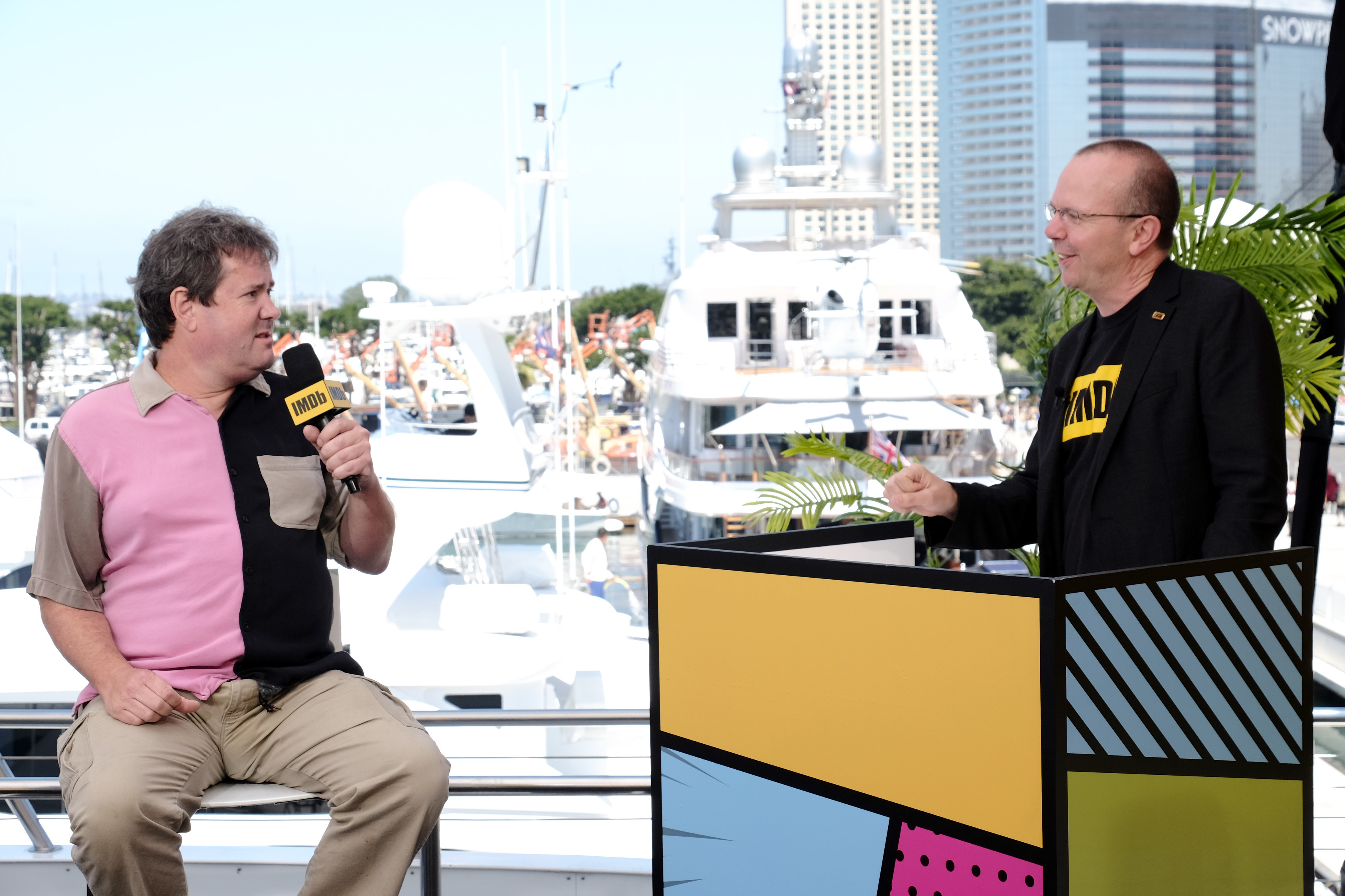 Col Needham and Mike Johansen at an event for IMDb at San Diego Comic-Con (2016)