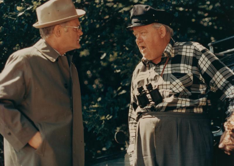 Ove Sprogøe and Karl Stegger in Den forsvundne fuldmægtig (1971)