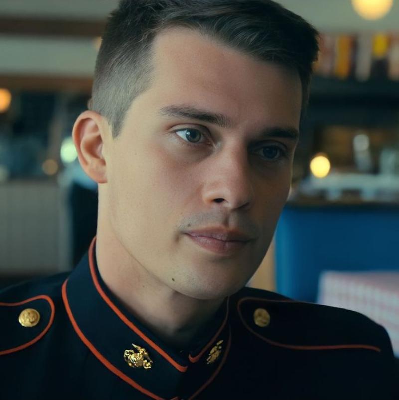 Nicholas Galitzine in Purple Hearts (2022)