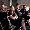 Lauren Ambrose, Freddy Rodríguez, Frances Conroy, Michael C. Hall, and Peter Krause in Six Feet Under (2001)