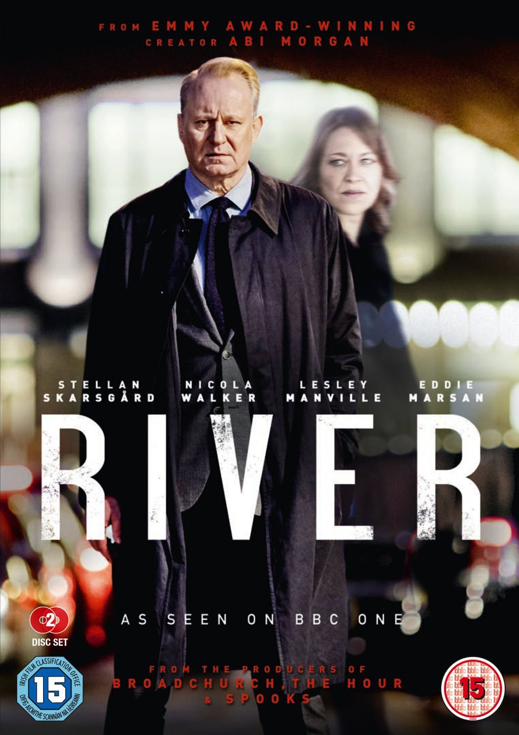 Stellan Skarsgård and Nicola Walker in River (2015)