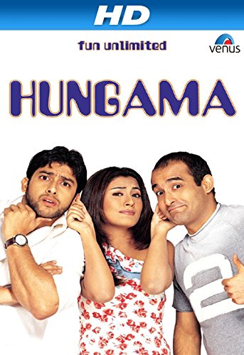 Aftab Shivdasani, Akshaye Khanna, and Rimi Sen in Hungama (2003)