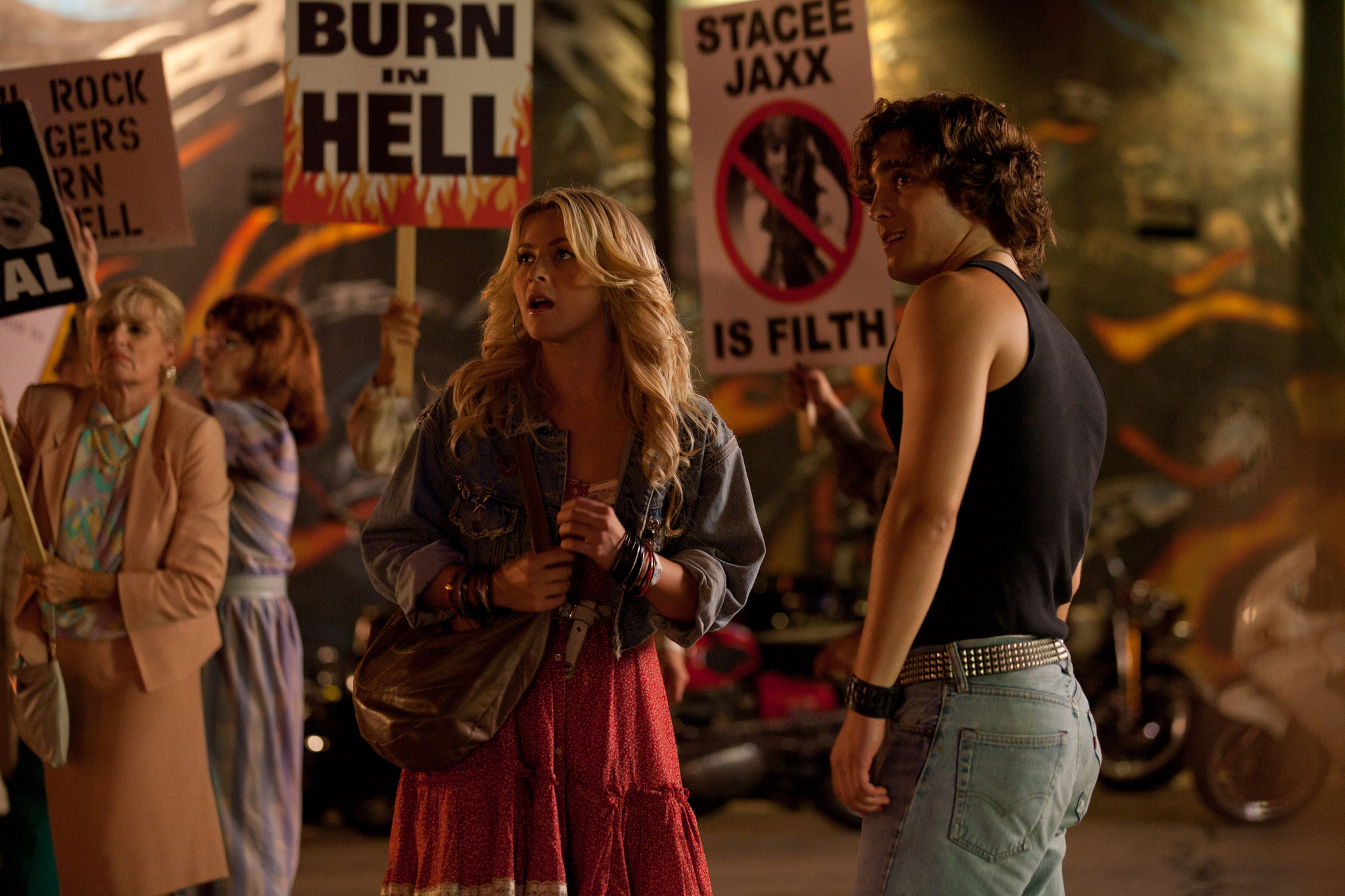 Diego Boneta and Julianne Hough in Rock of Ages (2012)