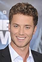 Jeremy Sumpter at an event for Into the Storm (2014)