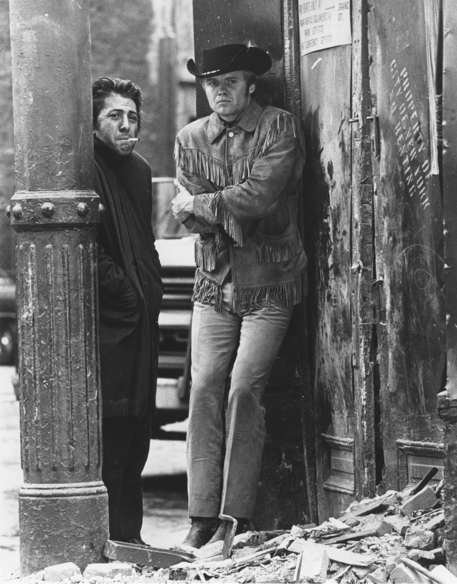 Dustin Hoffman and Jon Voight in Asphalt-Cowboy (1969)