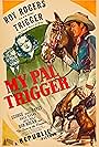 Roy Rogers, Dale Evans, George 'Gabby' Hayes, and Trigger in Mi amigo Trigger (1946)