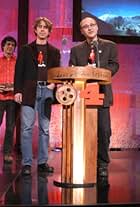 Mark Achbar and Joel Bakan, winners of the "World Cinema Documentry Audience Award" for "The Corporation"