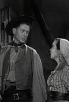 Arthur Franz and Carol Thurston in El llanero solitario (1949)