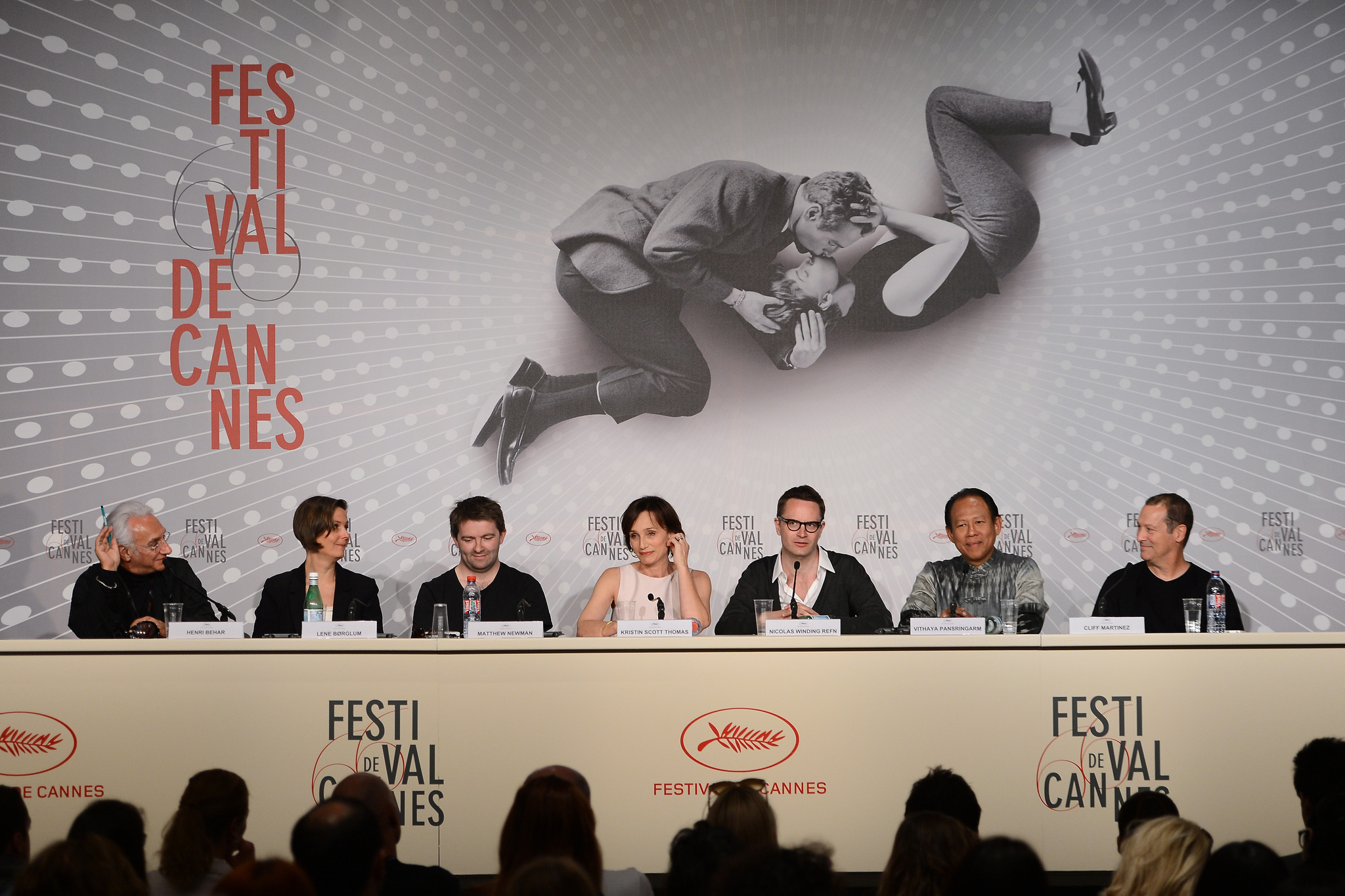 Kristin Scott Thomas, Cliff Martinez, Nicolas Winding Refn, Lene Børglum, Matthew Newman, and Vithaya Pansringarm at an event for Only God Forgives (2013)