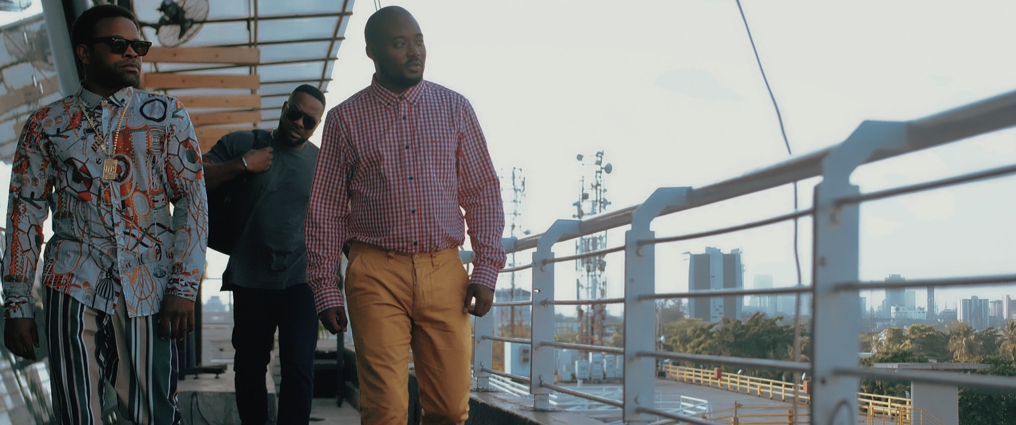 Gabriel Afolayan, Bolanle Ninalowo, and Adeolu Adefarasin in Coming from Insanity (2019)