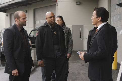 Jason Statham, Sung Kang, John Lone, and Mathew St. Patrick in War (2007)