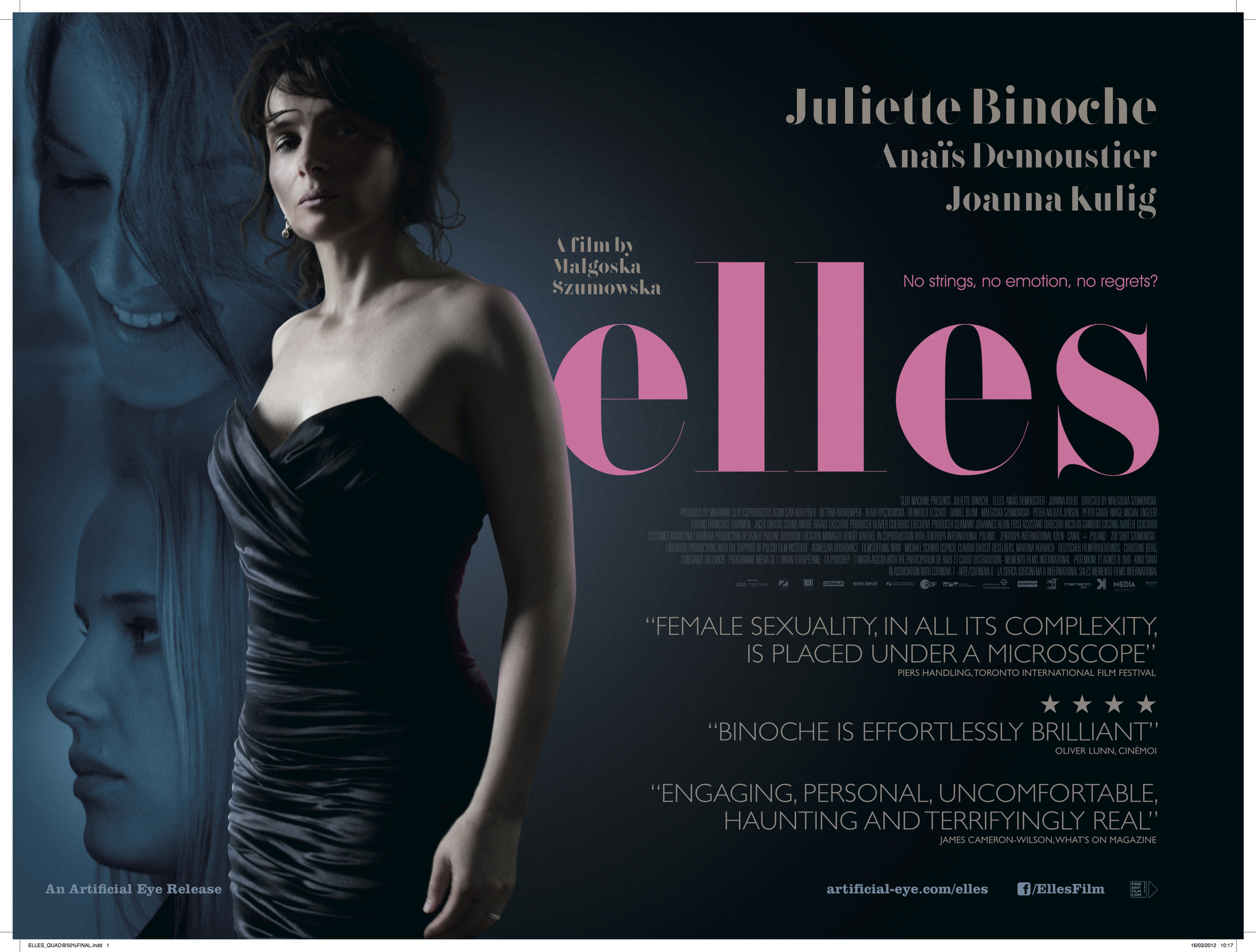 Juliette Binoche, Anaïs Demoustier, and Joanna Kulig in Elles (2011)