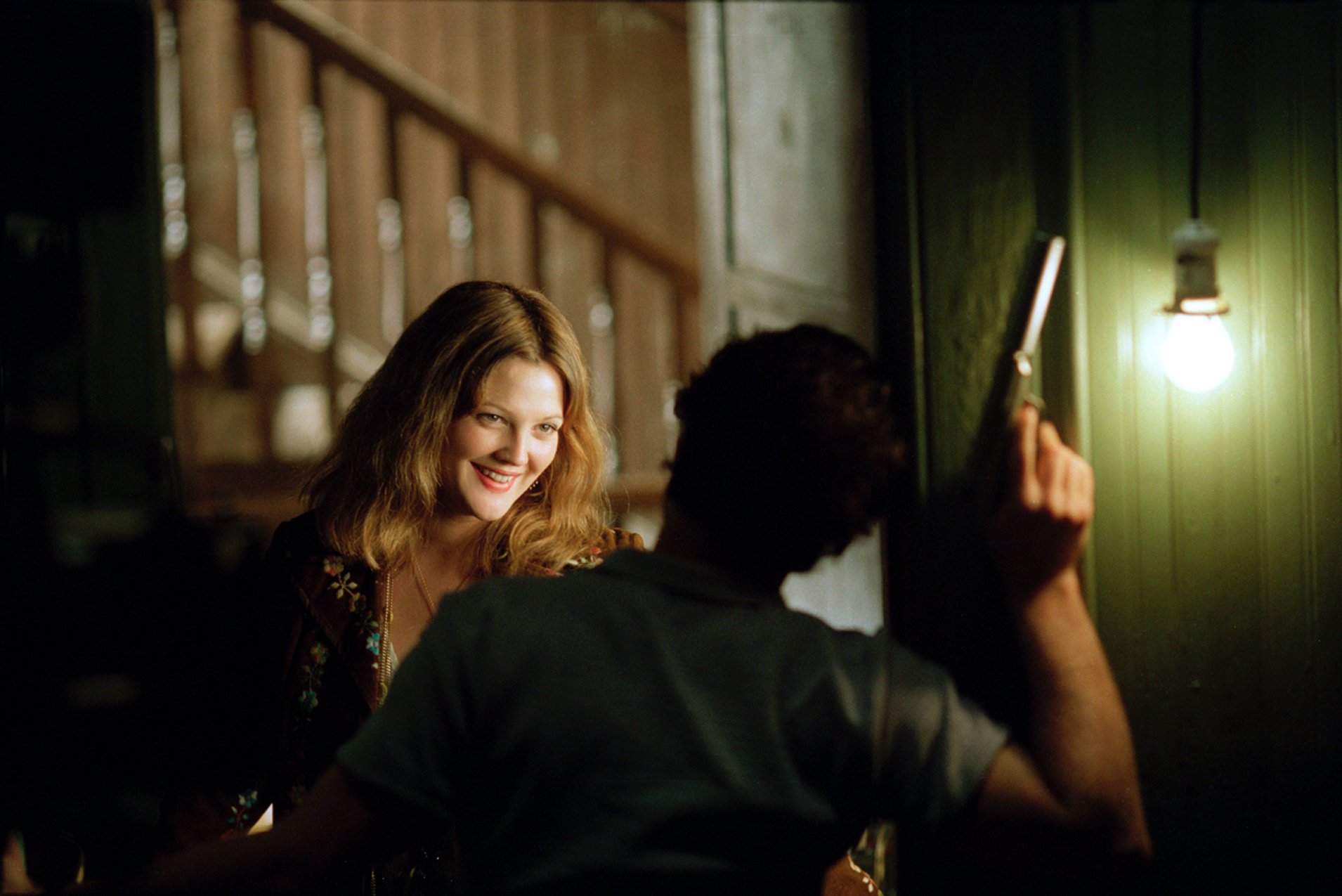 Drew Barrymore and Sam Rockwell in Confessions of a Dangerous Mind (2002)