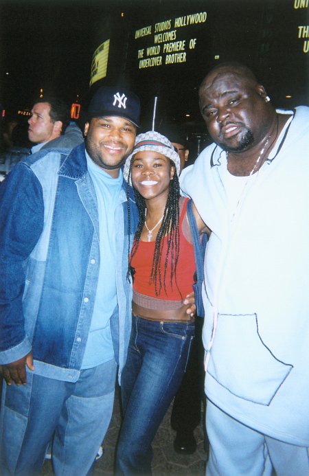 Anthony Anderson (I), Toy Connor,  and Michael 'Bear' Taliferro at the "Undercover Brother Premiere".