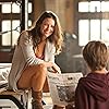 Evangeline Lilly and Dakota Goyo in Real Steel (2011)